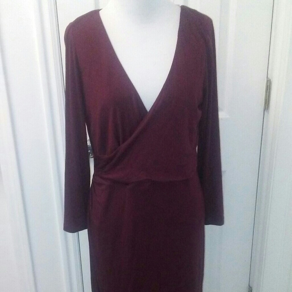 Ann Taylor Burgundy dress